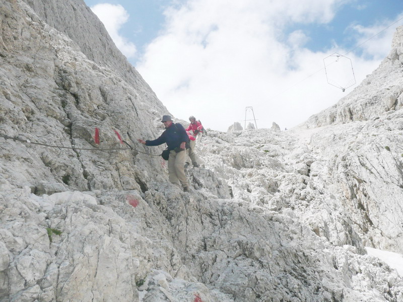 Gartl Klettersteig Abstieg
