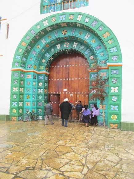 Kirchenportal von San Juan Chamula