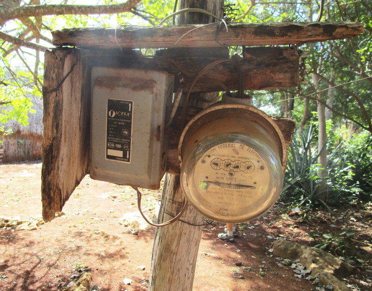 Stromzähler für die Indio-Hütten
