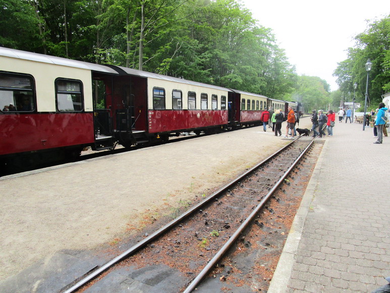 Heiligendamm, Einstieg in die Molli-Bahn